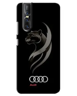 Чехол для Vivo V15 Pro с картинкой «Графика — пантера и Audi»