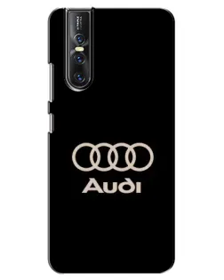 Чехол для Vivo V15 Pro с картинкой «Audi — золотой логотип»