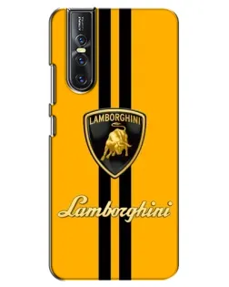 Чехол для Vivo V15 Pro с картинкой «Lamborghini Stripe желтый» Чехол для Vivo V15 Pro с картинкой «Lamborghini Stripe желтый»