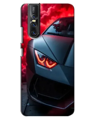 Чехол для Vivo V15 Pro с картинкой «Lamborghini красное сияние»