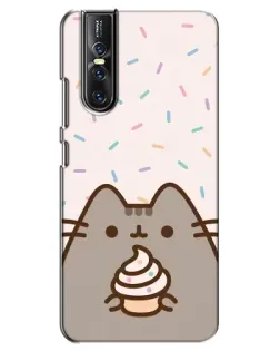 Чохол для Vivo V15 Pro з картинкою «Пушин з кексом»