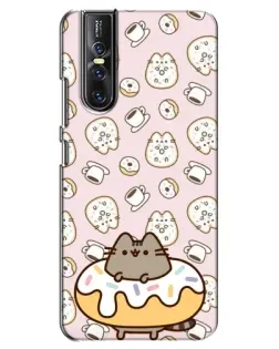 Чохол для Vivo V15 Pro з картинкою «Пушин на пончику»