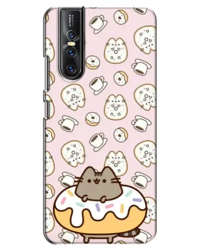 Чехол для Vivo V15 Pro с картинкой «Пушин на пончике» Чехол для Vivo V15 Pro с картинкой «Пушин на пончике»