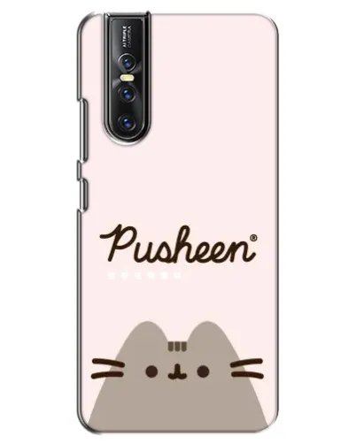 Чехол для Vivo V15 Pro с картинкой «Pusheen логотип» Чехол для Vivo V15 Pro с картинкой «Pusheen логотип»
