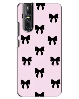 Чохол для Vivo V15 Pro з картинкою «Чорні банти Coquette»