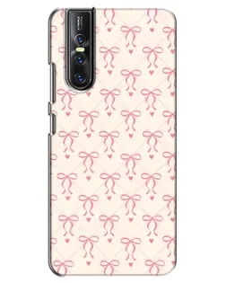 Чохол для Vivo V15 Pro з картинкою «Рожеві бантики Coquette»
