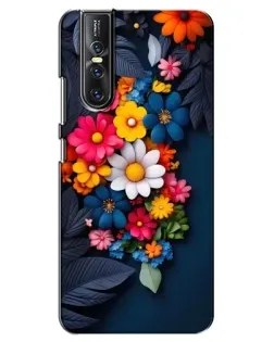 Чехол для Vivo V15 Pro с картинкой «Цветочная феерия»