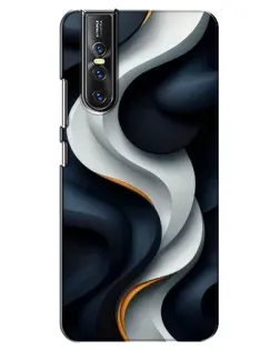 Чохол для Vivo V15 Pro з картинкою «Об'ємні чорно-білі стрічки» Чохол для Vivo V15 Pro з картинкою «Об'ємні чорно-білі стрічки»