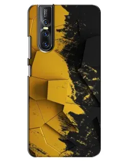 Чехол для Vivo V15 Pro с картинкой «Золотые осколки геометрии»