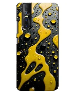 Чехол для Vivo V15 Pro с картинкой «Жидкое желтое золото»