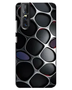 Чехол для Vivo V15 Pro с картинкой «Объемная темная решетка»