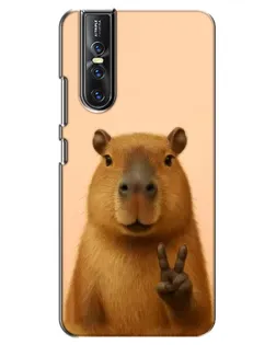 Чехол для Vivo V15 Pro с картинкой «Капибара виктория»