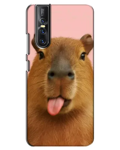 Чехол для Vivo V15 Pro с картинкой «Капибара с языком»