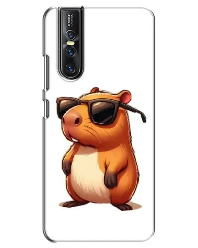 Чехол для Vivo V15 Pro с картинкой «Капибара в очках»