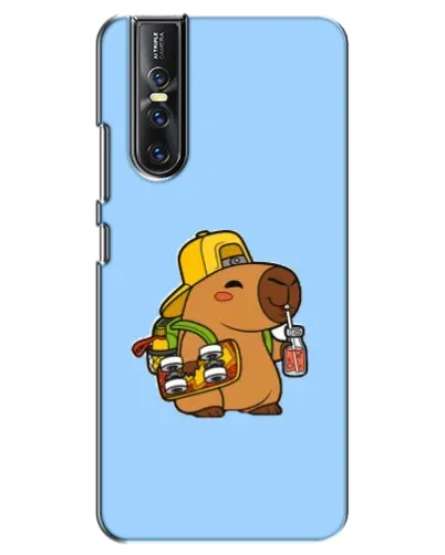 Чехол для Vivo V15 Pro с картинкой «Капибара на скейте»