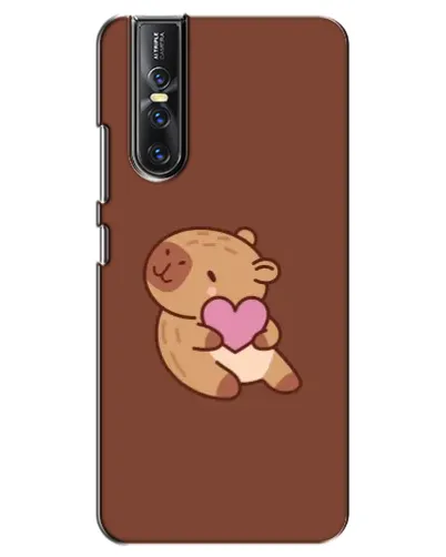 Чехол для Vivo V15 Pro с картинкой «Капибара с сердцем»