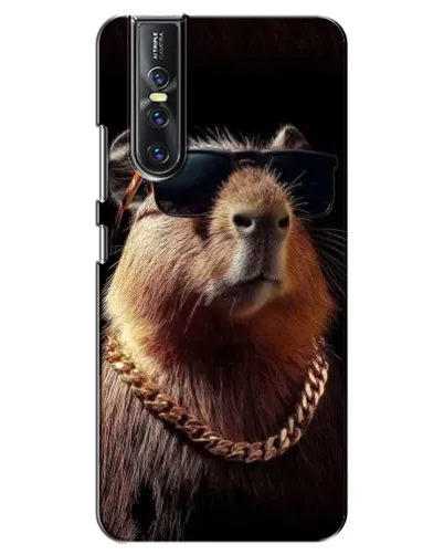 Чехол для Vivo V15 Pro с картинкой «Капибара золотая цепь»