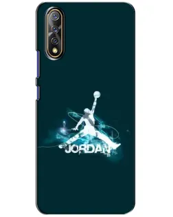 Чехол для Vivo V17 Neo с картинкой «Jordan Blue Fire» Чехол для Vivo V17 Neo с картинкой «Jordan Blue Fire»