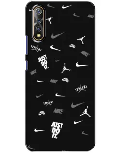 Чехол для Vivo V17 Neo с картинкой «Nike Black Pattern» Чехол для Vivo V17 Neo с картинкой «Nike Black Pattern»