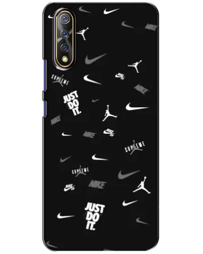 Чехол для Vivo V17 Neo с картинкой «Nike Black Pattern» Чехол для Vivo V17 Neo с картинкой «Nike Black Pattern»