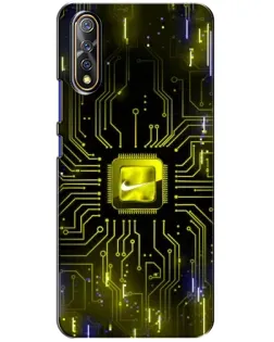 Чехол для Vivo V17 Neo с картинкой «Nike — золотая искра» Чехол для Vivo V17 Neo с картинкой «Nike — золотая искра»