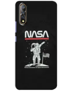 Чехол для Vivo V17 Neo с картинкой «NASA — шагаем по Луне»