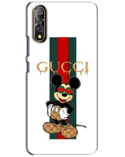 Чохол для Vivo V17 Neo з картинкою «Міккі Маус Gucci — смуги»