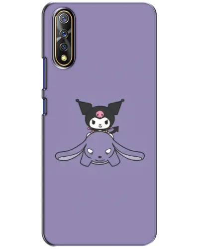 Чехол для Vivo V17 Neo с картинкой «Kuromi на лиловом фоне»