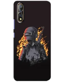 Чехол для Vivo V17 Neo с картинкой «PUBG — огненный силуэт» Чехол для Vivo V17 Neo с картинкой «PUBG — огненный силуэт»