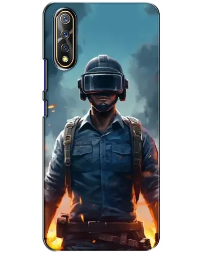 Чехол для Vivo V17 Neo с картинкой «PUBG — реалистичный герой»