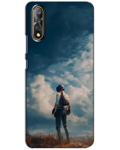 Чехол для Vivo V17 Neo с картинкой «Герой PUBG на скале»