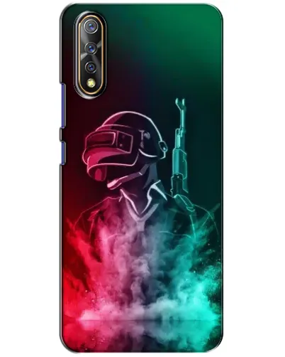 Чехол для Vivo V17 Neo с картинкой «PUBG — огненный воин»