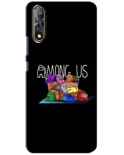 Чехол для Vivo V17 Neo с картинкой «Логотип Among Us»