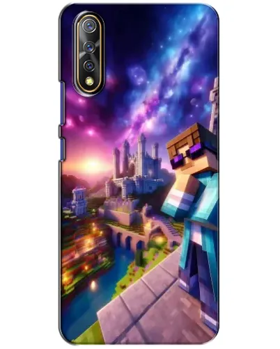 Чехол для Vivo V17 Neo с картинкой «Стив и космос» Чехол для Vivo V17 Neo с картинкой «Стив и космос»