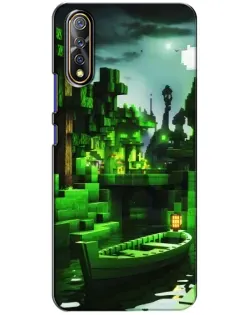 Чехол для Vivo V17 Neo с картинкой «Minecraft лесной пейзаж»