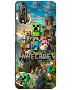 Чехол для Vivo V17 Neo с картинкой «Замок Minecraft»