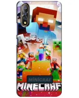 Чехол для Vivo V17 Neo с картинкой «Minecraft герои игры»
