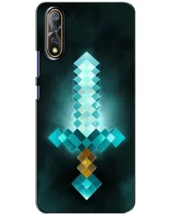 Чехол для Vivo V17 Neo с картинкой «Алмазный меч неон»