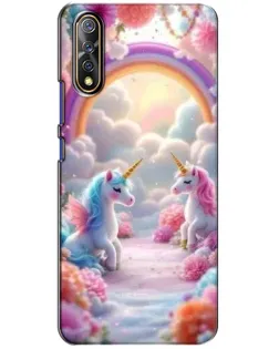 Чохол для Vivo V17 Neo з картинкою «Веселка і єдинороги» Чохол для Vivo V17 Neo з картинкою «Веселка і єдинороги»