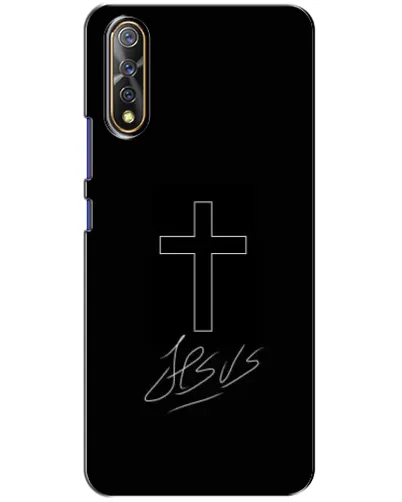 Чехол для Vivo V17 Neo с картинкой «Графический крест Jesus» Чехол для Vivo V17 Neo с картинкой «Графический крест Jesus»