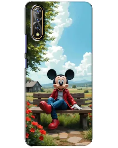 Чехол для Vivo V17 Neo с картинкой «Микки на скамейке» Чехол для Vivo V17 Neo с картинкой «Микки на скамейке»
