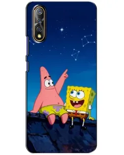 Чохол для Vivo V17 Neo з картинкою «Губка Боб та Патрік вночі» Чохол для Vivo V17 Neo з картинкою «Губка Боб та Патрік вночі»