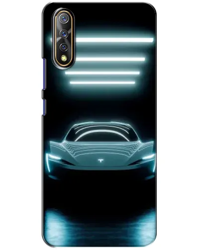 Чехол для Vivo V17 Neo с картинкой «Tesla в неоне» Чехол для Vivo V17 Neo с картинкой «Tesla в неоне»