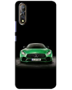 Чехол для Vivo V17 Neo с картинкой «Mercedes — неоновый лого»