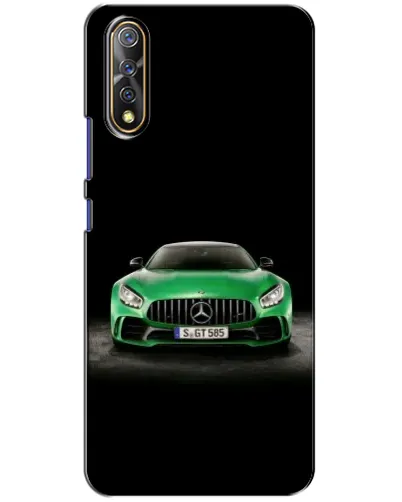 Чехол для Vivo V17 Neo с картинкой «Mercedes — неоновый лого»