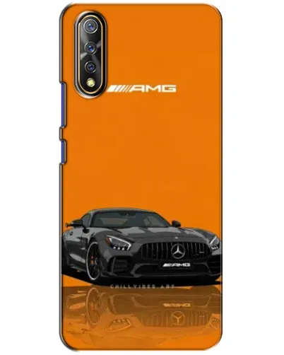 Чехол для Vivo V17 Neo с картинкой «Оранжевый Mercedes AMG»