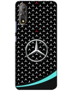 Чехол для Vivo V17 Neo с картинкой «Mercedes — бирюзовый акцент»