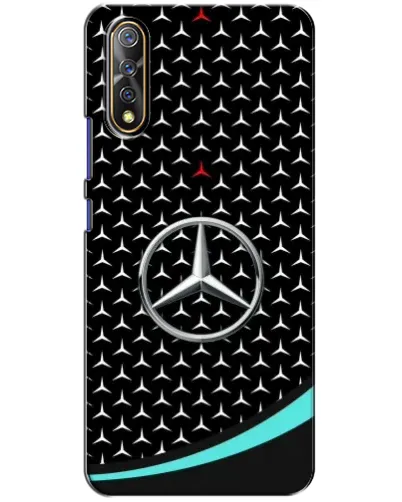 Чехол для Vivo V17 Neo с картинкой «Mercedes — бирюзовый акцент»