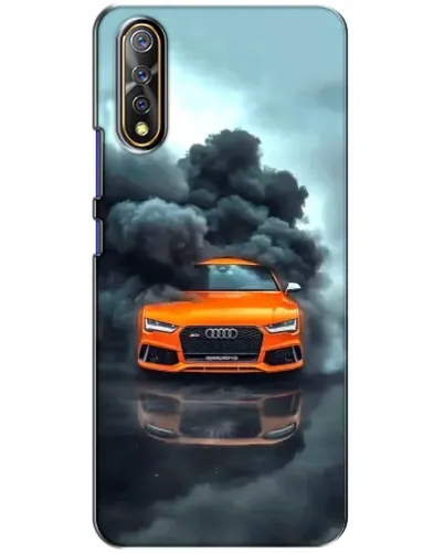 Чехол для Vivo V17 Neo с картинкой «Audi в облаках дыма»