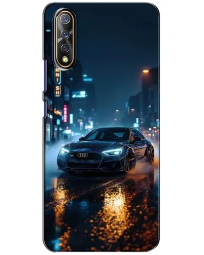 Чехол для Vivo V17 Neo с картинкой «Ночной город и Audi»